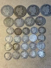 barber silver coins $4.00 face value 28 pieces rare hard to find lot
