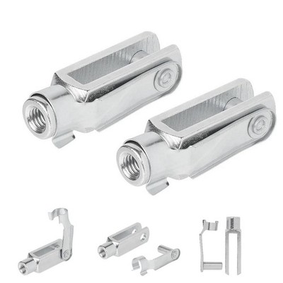 2 Stück Abreißseil Gabelkopf Bremsseil Set M8 x 58mm für Anhänger
