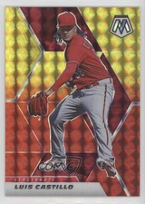 2021 Panini Mosaic Choice Fusion Red & Yellow Prizm 41/64 Luis Castillo #164 0c2