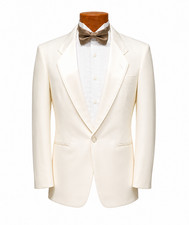 Boys Vintage After Six Dynasty Ivory Tuxedo Jacket 1980s Formal Prom Size 9