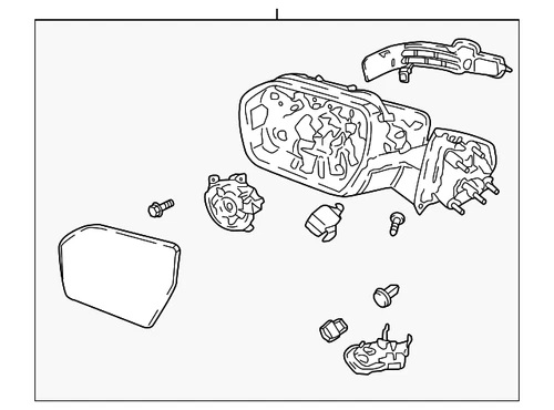 Genuine Ford Mirror Assembly NL7Z-17683-BA
