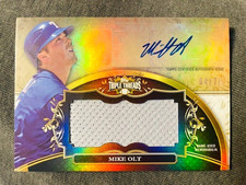 2013 Topps Triple Threads Mike Olt Rookie RC Auto Autograph Game Jersey /75 Rare