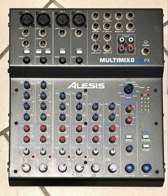Alesis MultiMix 8 USB FX 8-Channel Mixer with Effects Confirmed Operation F/S