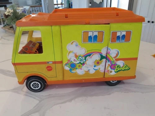 Vintage Barbie Country Camper Yellow Orange RV Vehicle  1971