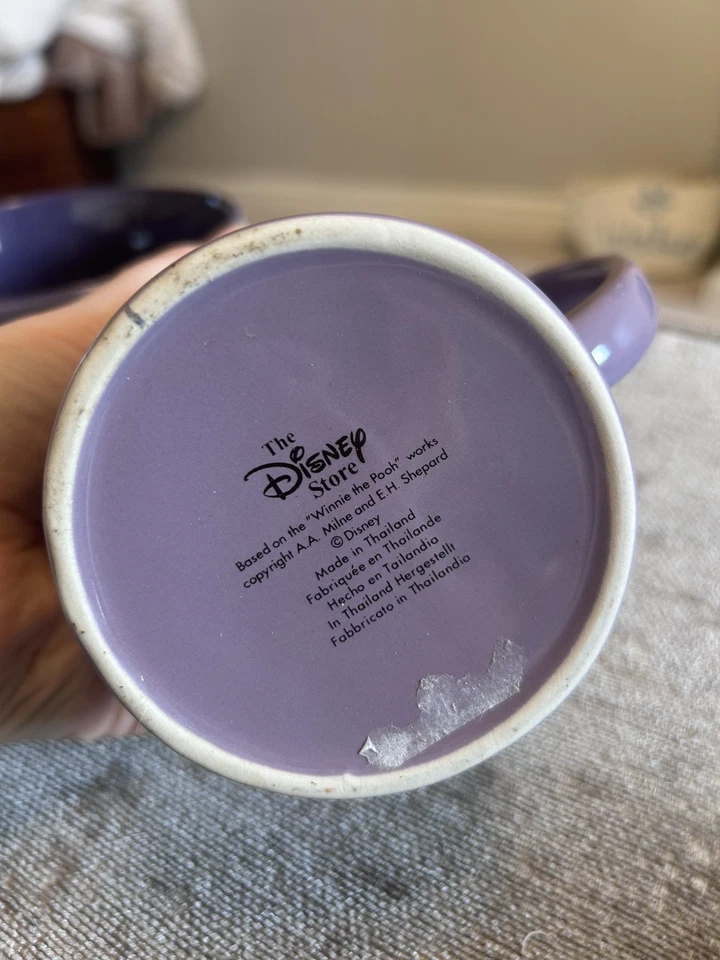 Vintage Disney World 3D Purple Coffee Mug And Bowl Set - Image 2 of 2