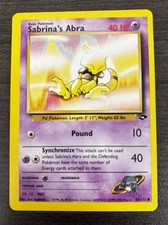 Pokemon Tcg Sabrina's Abra #93 Pokemon Gym Challenge LP on eBay
