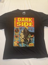 Star Wars Dark Side Starring Darth Vader Black Graphic T-shirt Size XL
