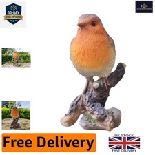 Hand-Painted Red Robin Garden Ornament - Charming Indoor & Outdoor Decor