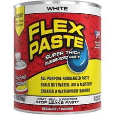 Flex Paste Super Thick Waterproof Rubberized Paste - White - 3lb