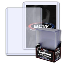 BCW 3X4 Toploader Sports Gaming  Card Holder 12 Mil Standard (25) Per Pack  