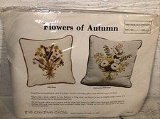 New Vintage Autumn Reflections Cross Stitch Pillow Kit The Creative Circle 405