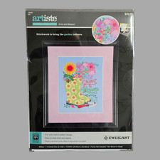 NEW Sealed Artiste Grow  Blossom Bouquet Counted Cross-Stitch Kit Gardening