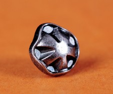 11MM Pkg of 50 SILVER-TONE Flower Metal Rivet Studs Conchos Leather Crafts Decor