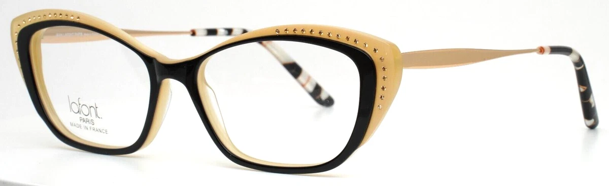 Jean Lafont Celimene 100 Black 48-17-140 Eyeglass Frames Only France Authentic Lafont Women Black Eyeglass Frames for sale | eBay main image 3
