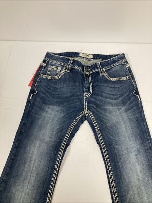 New Rock & Roll Western Denim Jeans Girls Adjust Dark Vintage G5F9516 Size 16