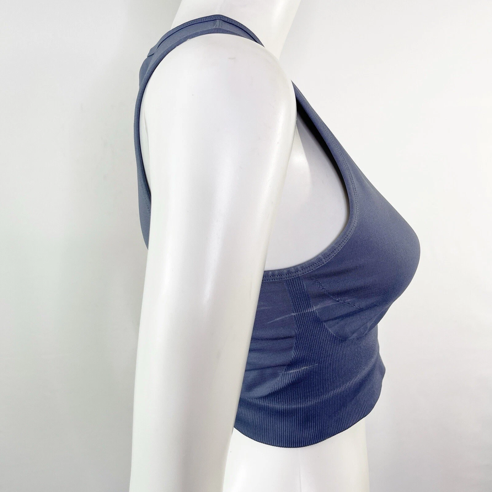 gymshark sleeveless workout crop keyhole back gym fitness tank-top