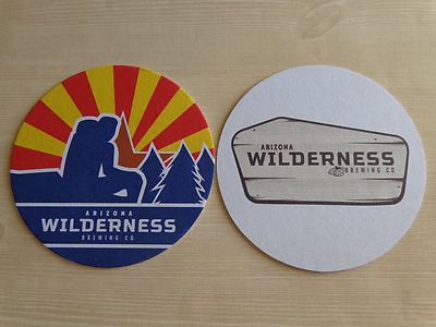 Beer Brewery Coaster ~ ARIZONA WILDERNESS Brewing Company ~ Gilbert, ARIZONA