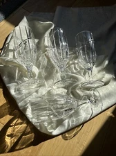 Mikasa Uptown Crystal Iced Tea Glasses 8.5in Discontinued Set of 4