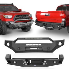 Front Bumper w/ Winch Plate or Rear Bumper Fit 2016-2023 Toyota Tacoma 3rd Gen