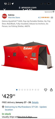 ESKIMO QUICK FISH 6HD ICE FISHING SHELTER