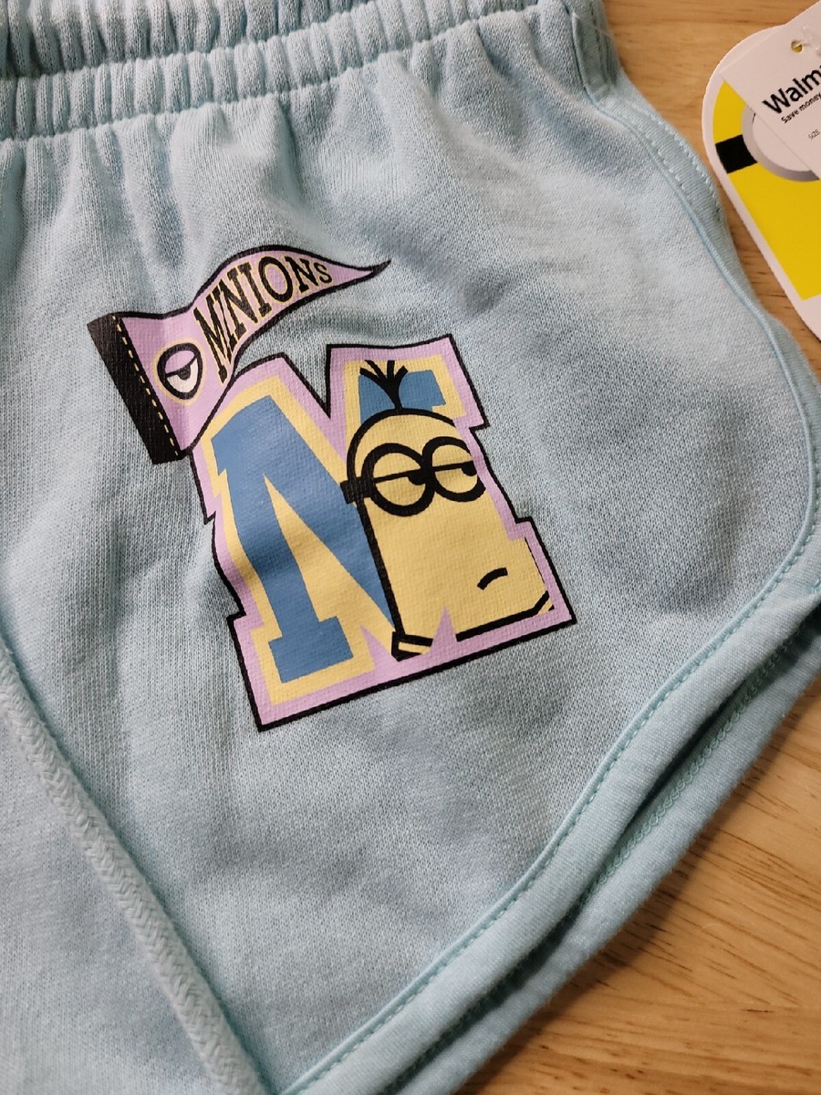 Minions Juniors Shorts Size X-Small (1) Blue Drawstring NWT Minions Juniors Shorts Size X-Small (1) Blue Drawstring NWT