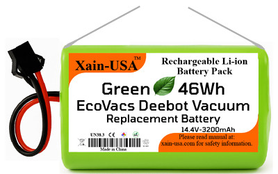 3200mAh  EcoVacs Deebot battery replacement compatible N79 DN621 500 CEN360 DH35
