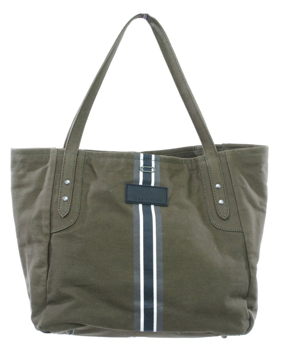 Sac cabas IKKS toile de coton porté main kaki BM95399 56