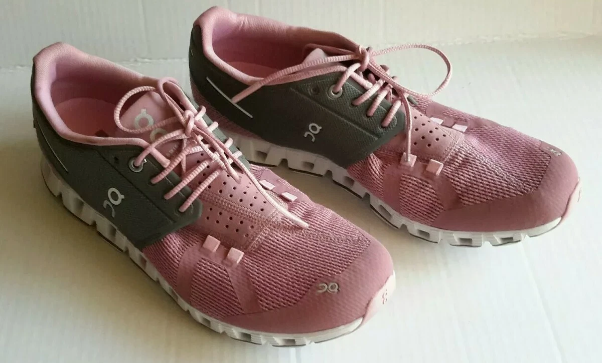 On Running Cloud 5 Women's Speed Lace Up Mesh Running Shoes In Rose Size 10  