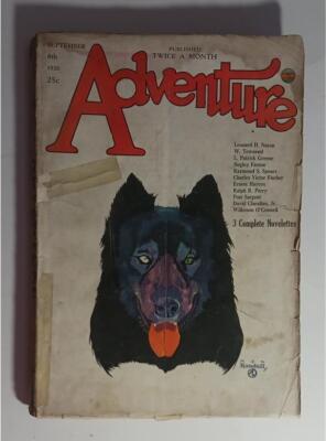 ADVENTURE PULP SEPT 8 1926 RAYMOND S SPEARS ERNEST HAYCOX LEONARD H NASON