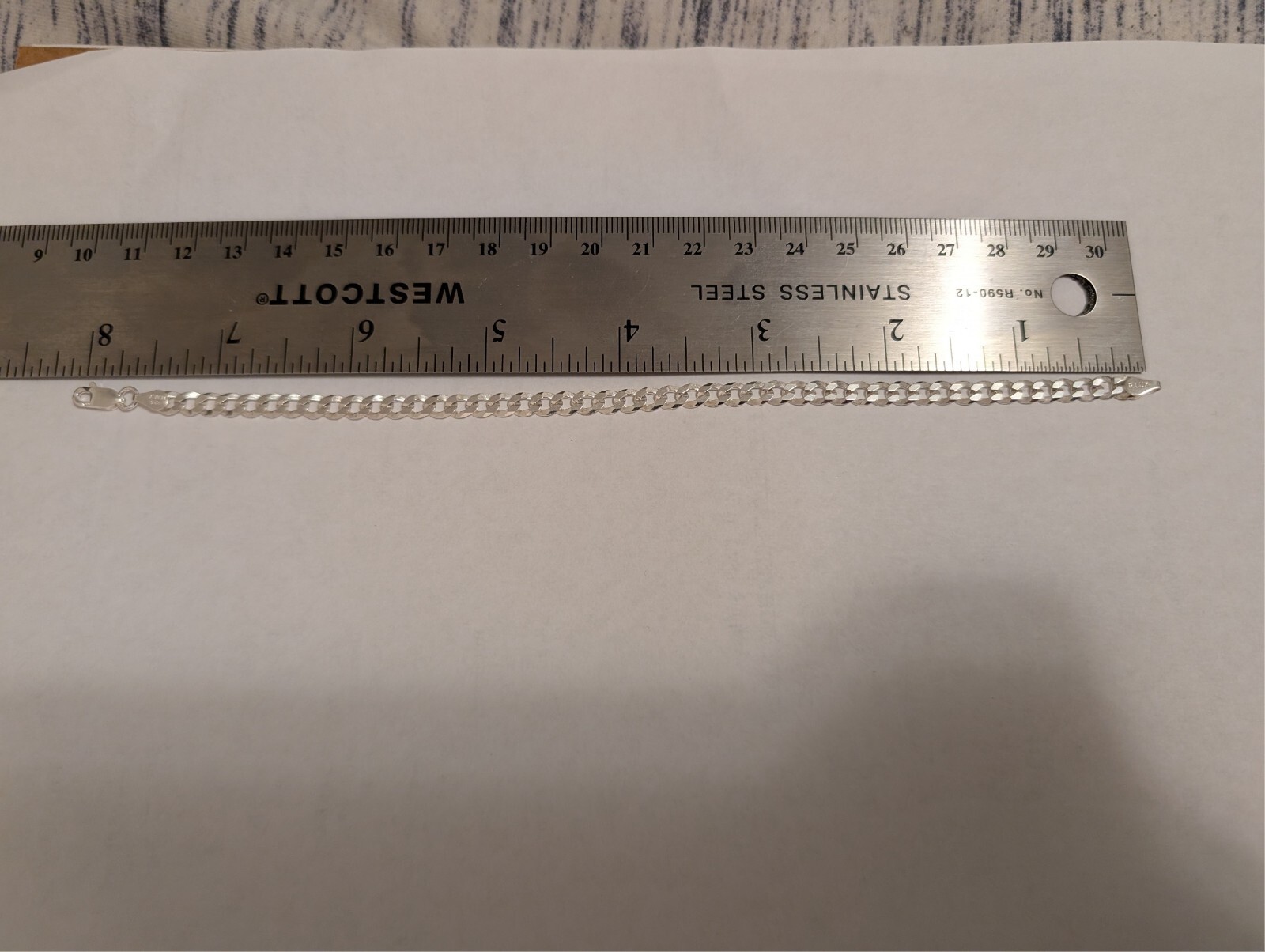 8 inch sterling silver bracelet, Solid 925 Silver… - image 1