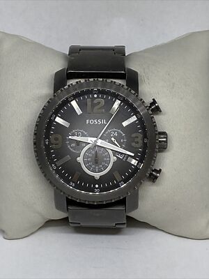 Fossil BQ1651 Men's Stainless Steel Black Analog Dial Quartz Wrist Watch CM685