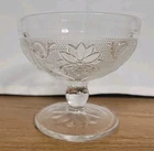 Indiana Glass Tiara CLEAR Sandwich Footed Sherbert Cups Dessert Depression