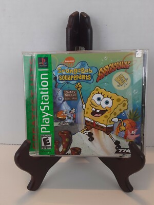 SPONGEBOB SQUAREPANTS SUPERSPONGE (PlayStation 1) PS1 COMPLETE Free Shipping 