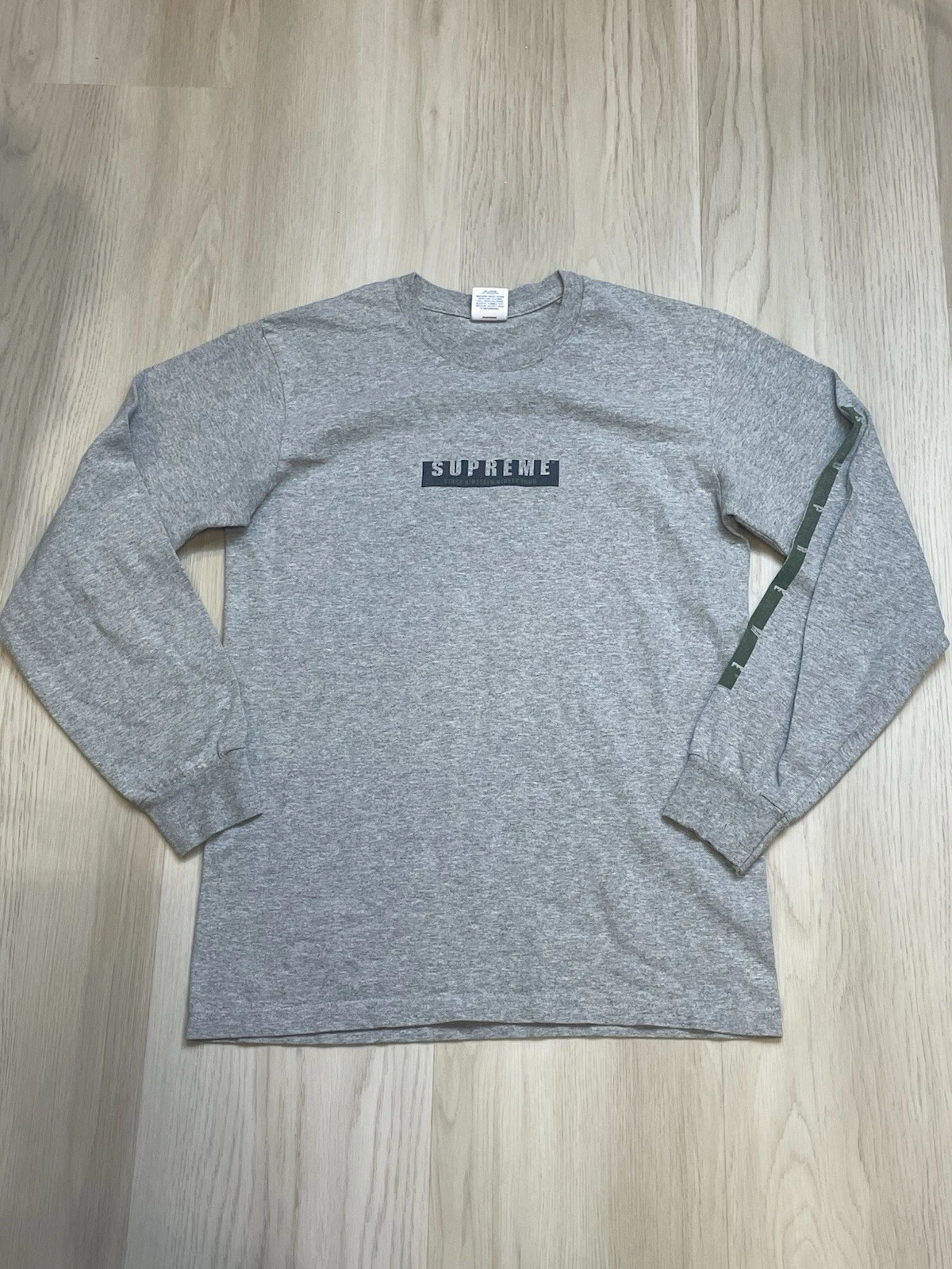 T shirt gris à manches longues Supreme 1994 petit GUC