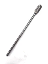 SC-5L6 CARBIDE BURR CYL W RAD DOUBLE CUT 1/2" DIA X 1"  1/4 SHANK 7 LONG HTC USA