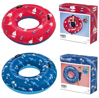 AUSWAHL: Bestway Schwimmring Nautical 105 cm - XXL Schwimmreifen Luftmatratze