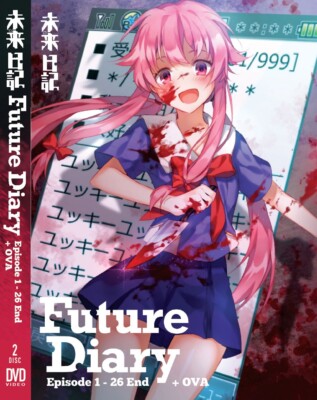 FUTURE DIARY (MIRAI NIKKI) VOL.1-26 END + OVA ANIME DVD *ENGLISCH SYNCHRONISI...