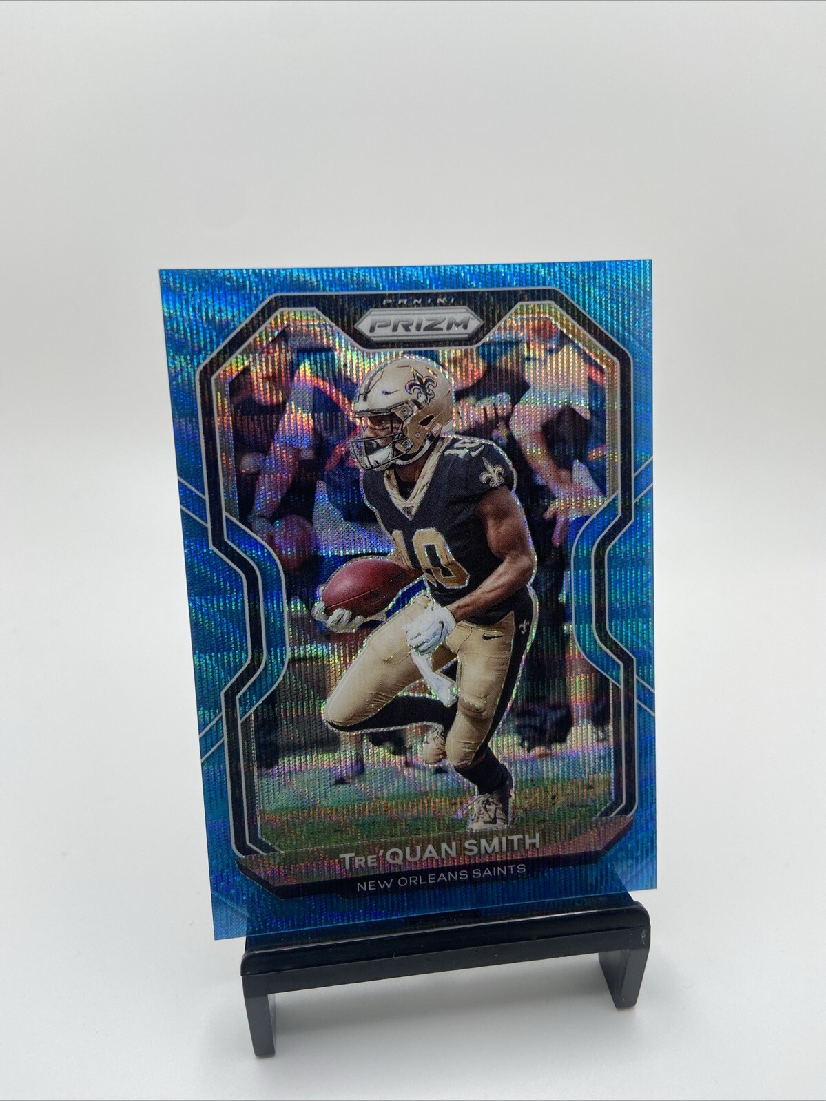 2020 Panini Prizm Prizms Blue Wave #248 Tre'Quan Smith /199