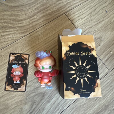 POP MART X DIMOO WORLD Zodiac Serie Krebs Mini Kunst Spielzeug Figur