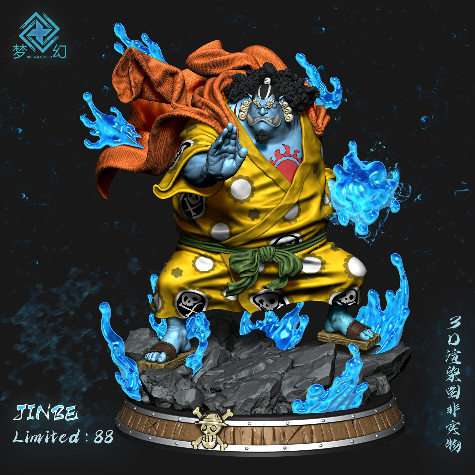 HMB Studio One piece GK Jinbe Figure Resin Statue in stock