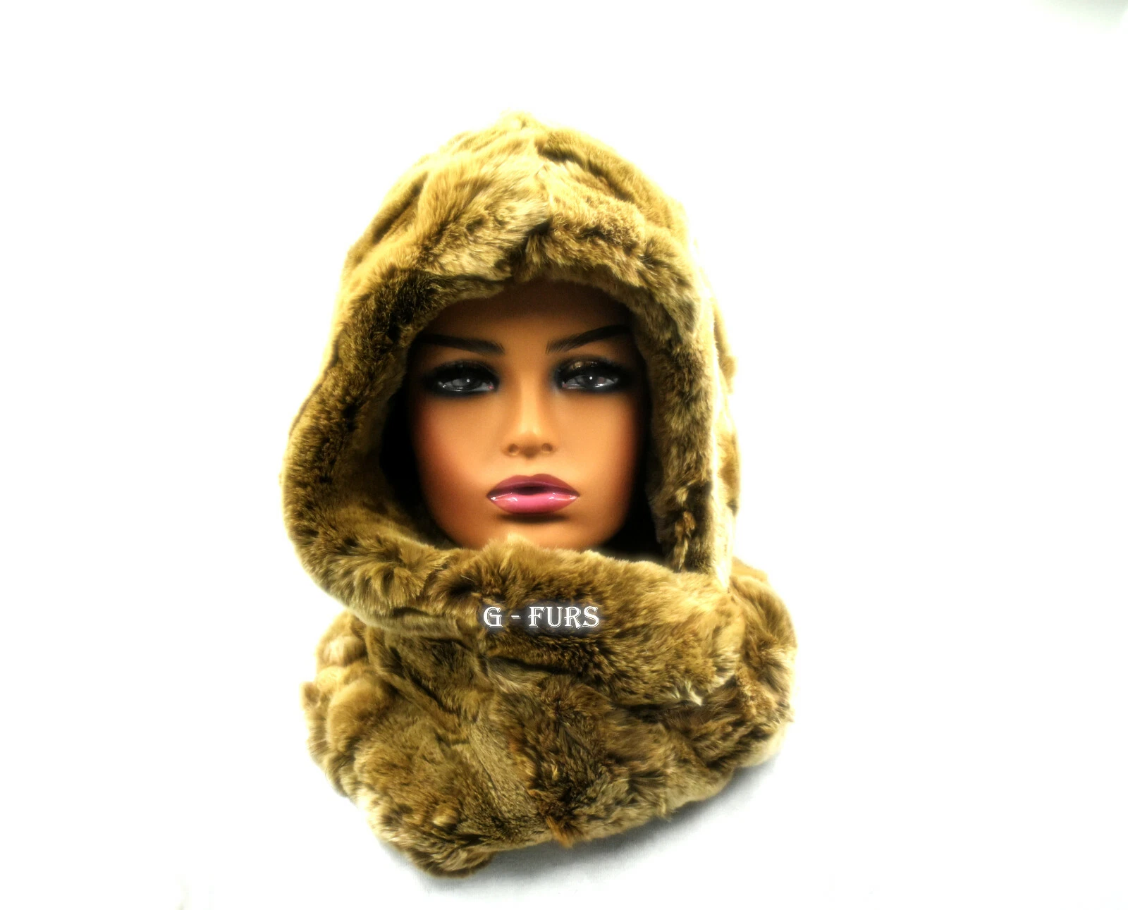 Luxurious Scarf with Hood - Super Warm and Super Soft in Brown