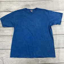 Vintage Bush’s Best T- Shirt Men Size 2X Large  Shirt Embossed Made In USA BLUE