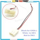 Aftermarket Car Stereo Steering Wheel Control Wire Harness Connector For Toyota