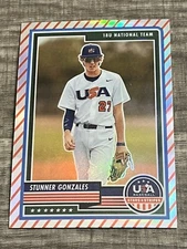 2023 Panini USA Baseball Stars and Stripes Red Stripes Refractor