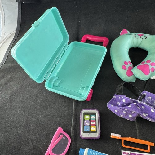 Lot My Life As Travel Play Set for 18-inch Doll AG Accessories Suitcase 18” - Picture 2 of 4
