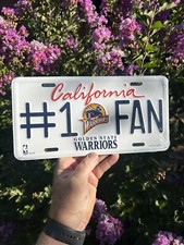 Sealed -Golden State Warriors 1 Fan license Plate - Steph Curry Mint - FREESHIP