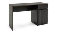 Jenson 1 Drawer Office Desk Black & Brown Modern Home Office Furniture
