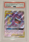 Pokémon TCG Holo Ultra Rare Full Art Gengar & Mimikyu GX S&M Team Up PSA 10