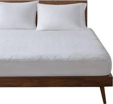 Queen Mattress Pad, Cotton Mattress Protector Classic Cloud Quilted Bed Cover, A