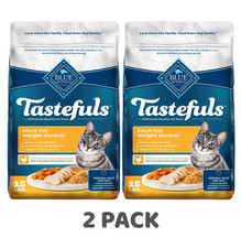 2 Pack Blue Buffalo Tastefuls Adult Weight Control Chicken Dry Cat Food, 15 lb